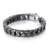 herrenarmband stahlarmband königskette rocker biker panzerkette uniqal